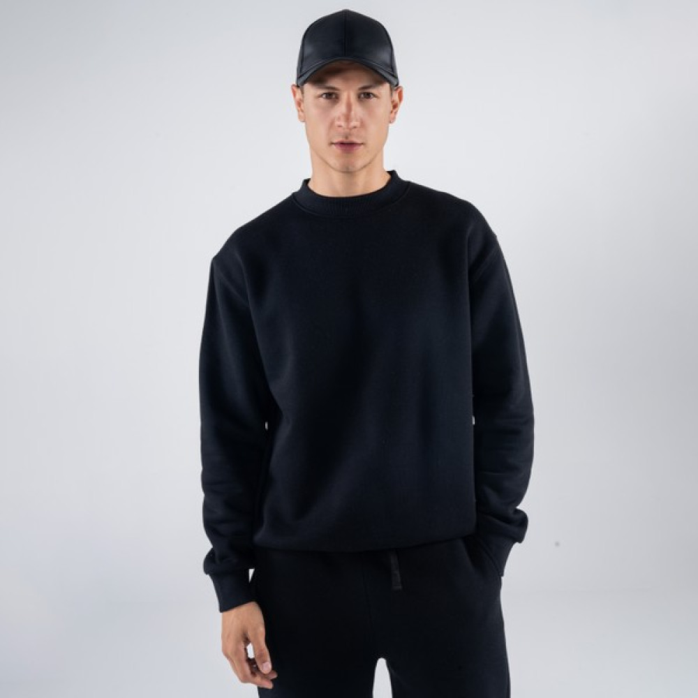 Friday Offset Monica Erkek Siyah Oversize Bisiklet Yaka Sweatshirt Erkek Sweatshirt Fiyatı