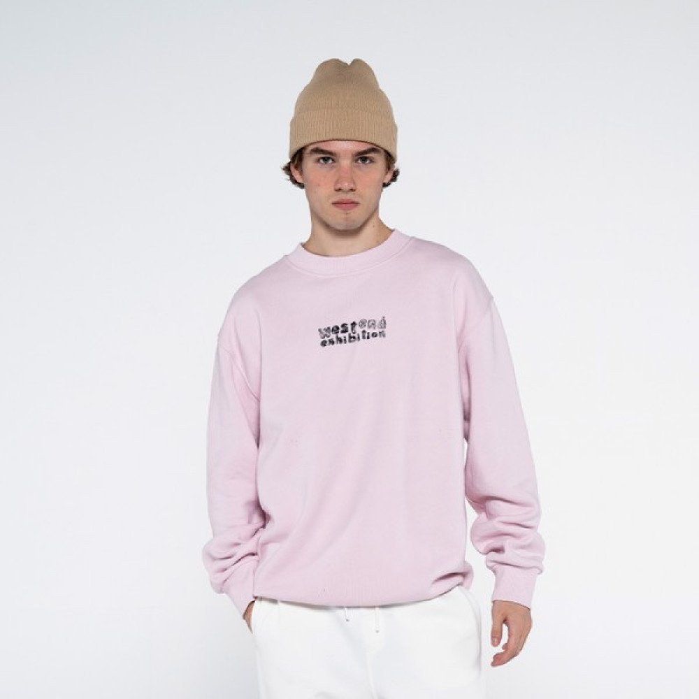 Friday Offset Ono Erkek Pudra Bisiklet Yaka Ekstra Oversize Sweatshirt - Şardonlu 3 Iplik Erkek Sweatshirt Fiyatı