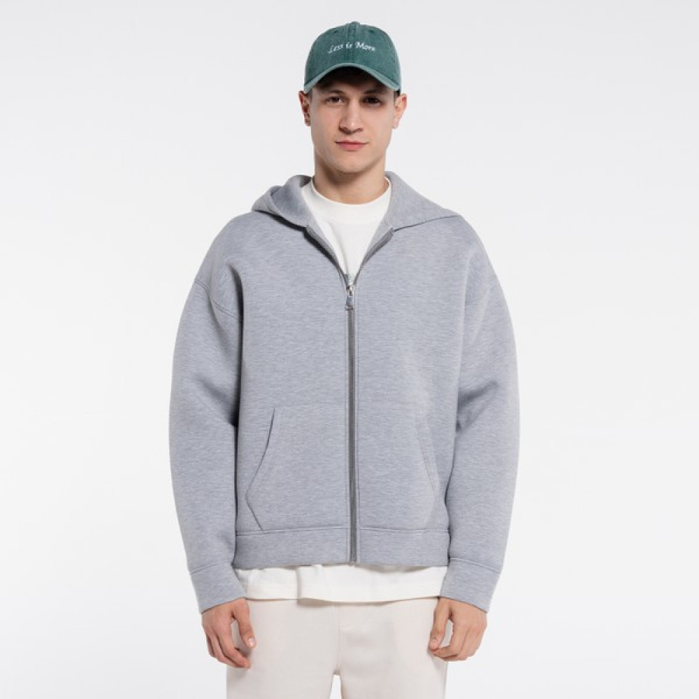 Friday Offset Panda Erkek Gri Kanguru Cepli Kapüşonlu Ekstra Oversize Sweatshirt Hoodie - Scuba Kumaş Erkek Sweatshirt Fiyatı
