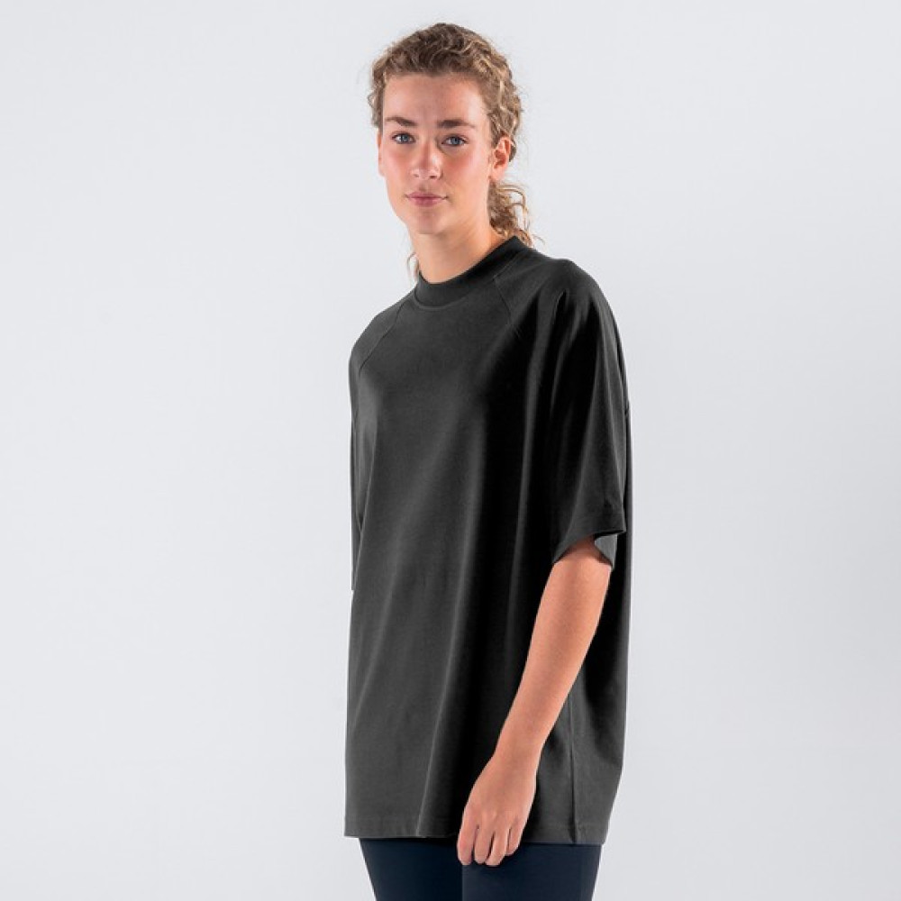 Friday Offset Pina Kadın Siyah %100 Koton Bisiklet Yaka Oversize Tişört Bayan T-shirt Fiyatı