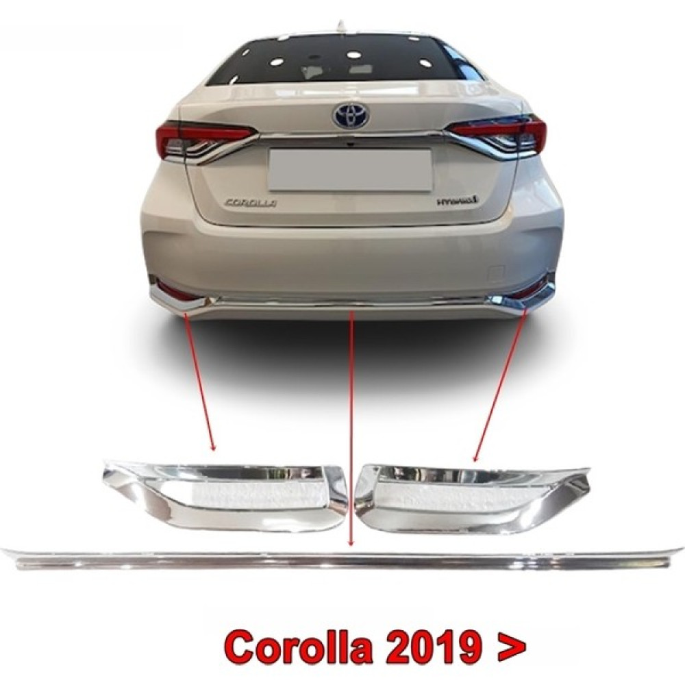 Friemats Toyota Corolla Arka Reflektör Çerçevesi 2019 Sonrası 3 Prç Abs Oto Dış Aksesuar & Yedek Parça Fiyatı