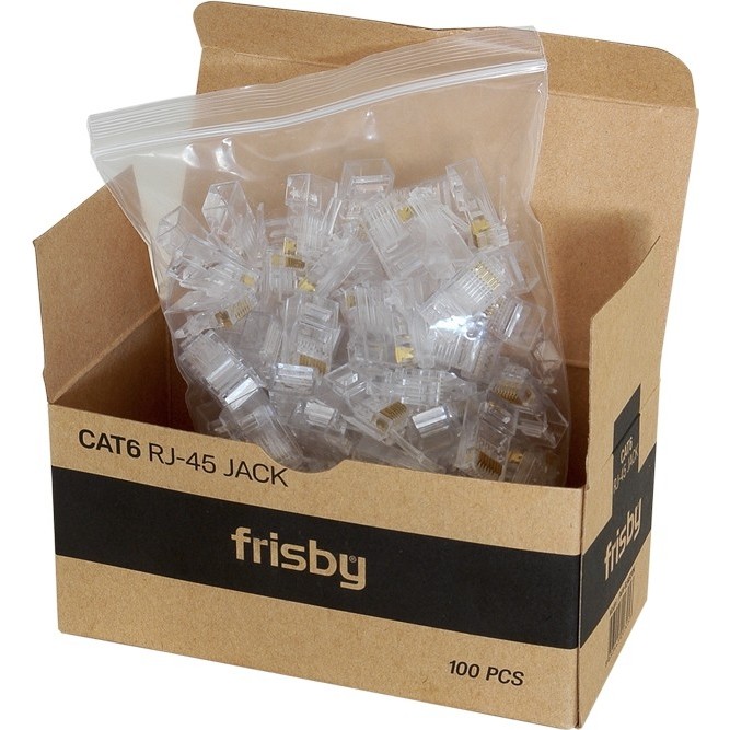 Frisby FNW-RJ4526N Cat5 100lü rj45 Konnektör Yeni Nesil Delikli Diğer Fiyatı