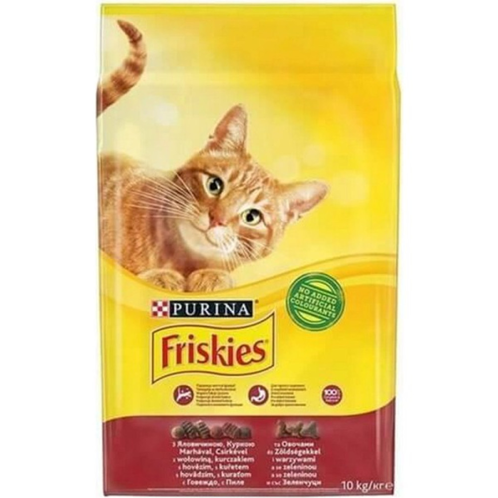 Friskies Biftekli-Tavuklu Yetişkin Kedi Maması -10KG Evcil Hayvan Ürünleri Fiyatı