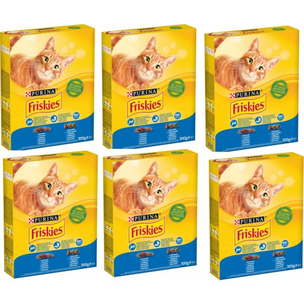Friskies Somonlu ve Sebzeli Yetişkin Kedi Maması 300 gr x 6 Adet Evcil Hayvan Ürünleri Fiyatı