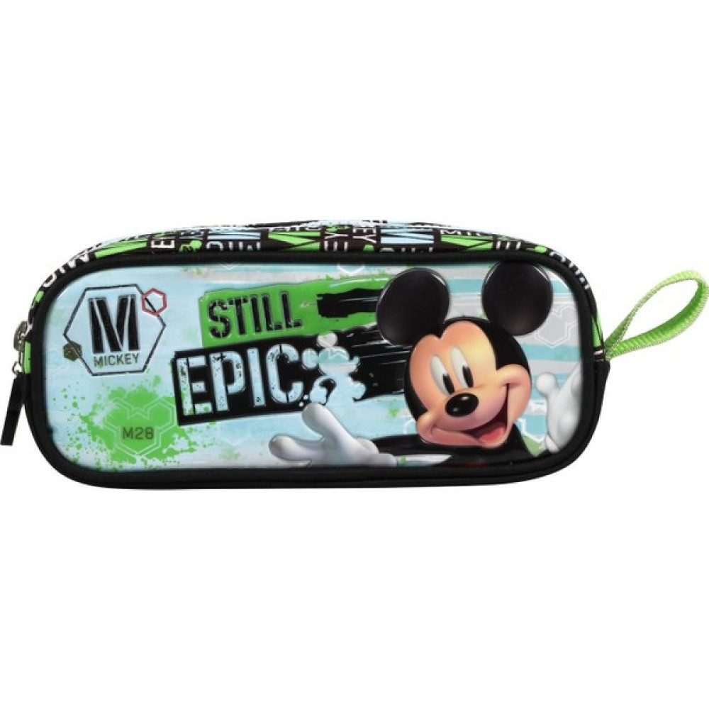 Frocx Mickey Mouse Yeşil Erkek Çocuk İlkokul Kalem Çantası Kalemlik (Kalem Kutusu) Fiyatı