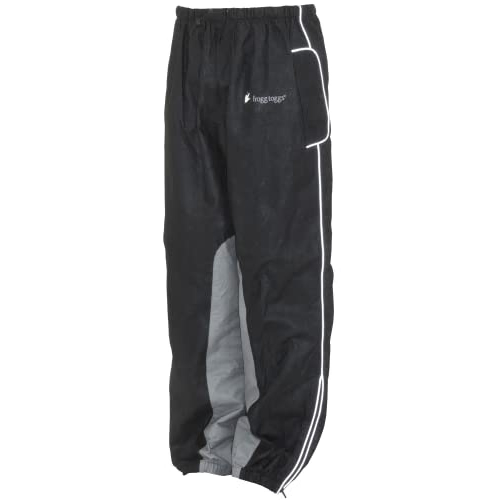 FROGG TOGGS Women's Road Toad Frogg Eyzz Reflective Waterproof Rain Pant, Black, X-Large