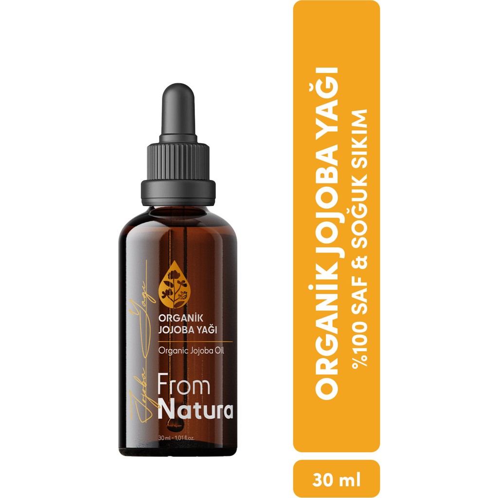 From Natura Jojoba Yağı 30 ml Organik Sertifikalı Yüksek Emilim Özelliği ile Cilt Bakımı Diğer Fiyatı