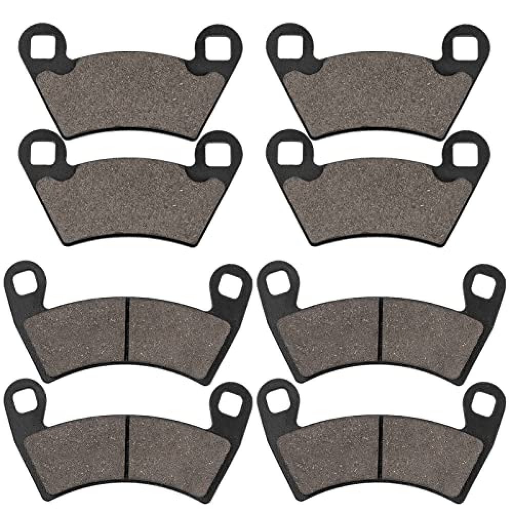 Front and Rear Brake Pads for Polaris Ranger 500 570 700 800 900 RZR 800 900 XP Ranger 700 XP Ranger 800 XP Ranger 900 XP Ranger Crew Ranger Diesel EV EFI Sportsman ACE 2008-2020