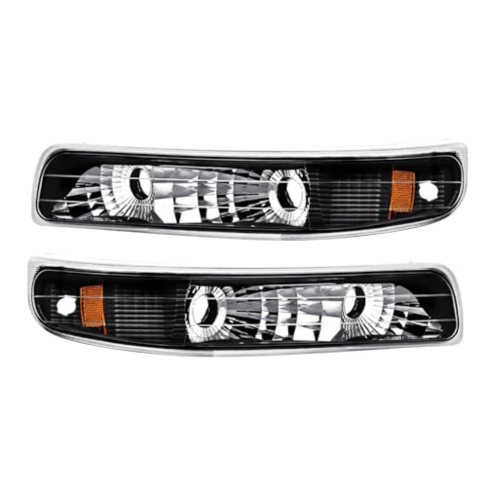Front Parking Turn Signal Light Replacement for 1999-2002 Chevy Silverado, 2000-2006 Tahoe & Suburban Replace OE# GM2520173 GM2521173, Tuning Style
