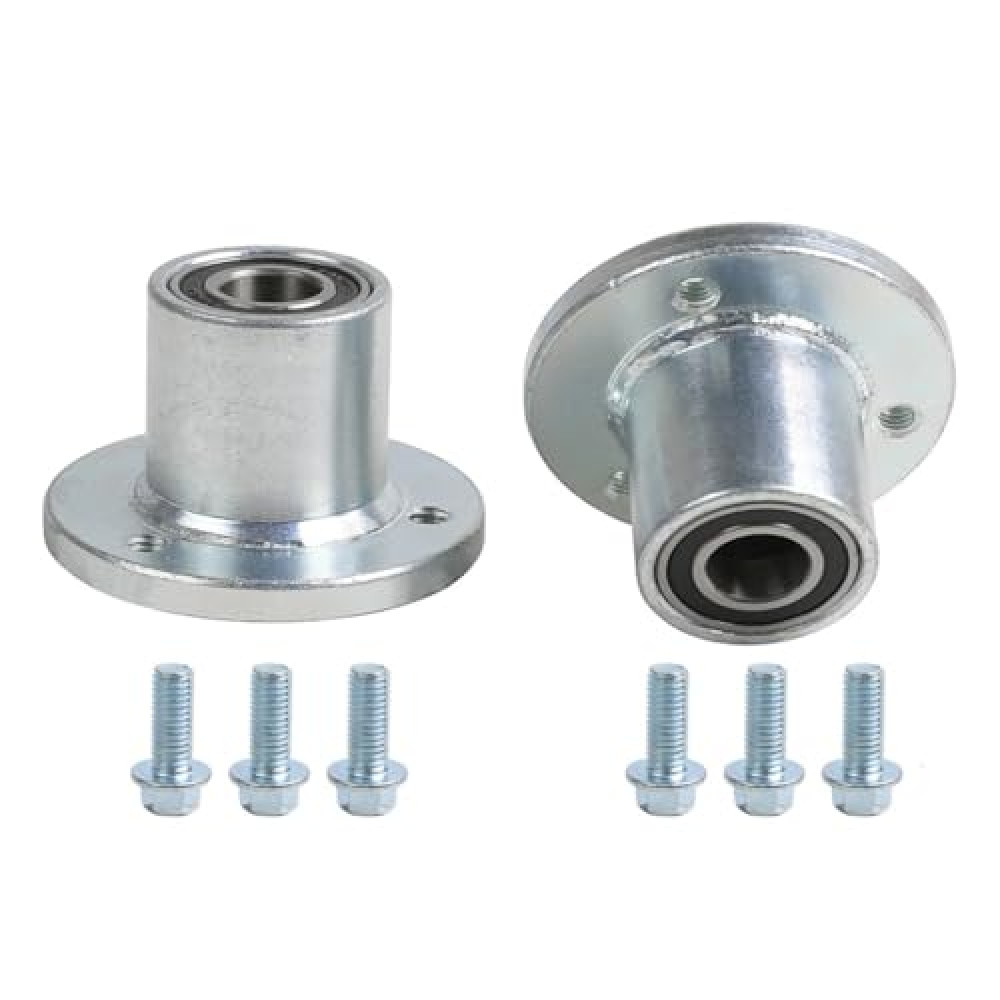 Front Wheel Hubs Durable Silver Metal 17mm (0.76inch) 3 Stud | Universal Fit for 5 Inch Wheels | Perfect for DIY Rebuild ATV UTV Go Kart Golf Cart Buggy Quad Moped Dune Drift Trike Tricycle 4 Wheeler