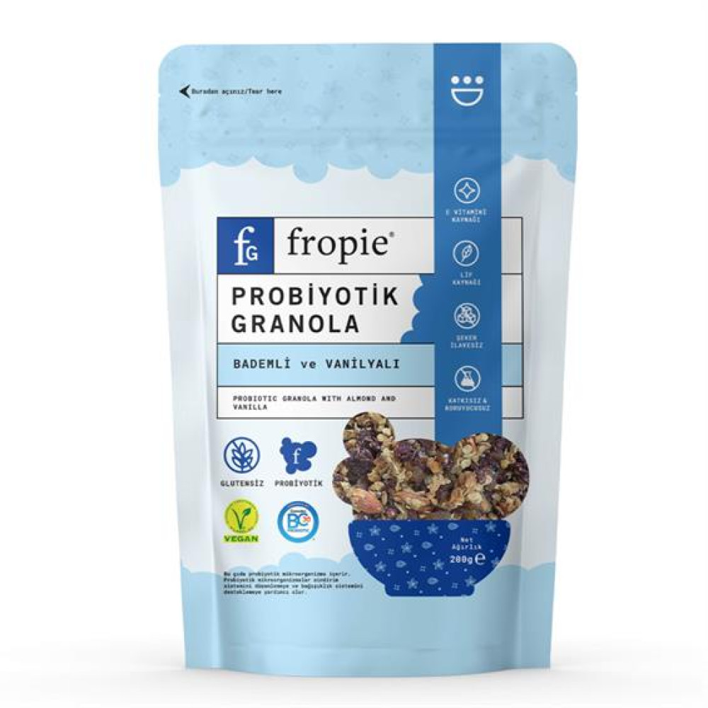 Fropie Badem&Vanilya Probiyotik Granola 200 gr Granola ve Bar Fiyatı