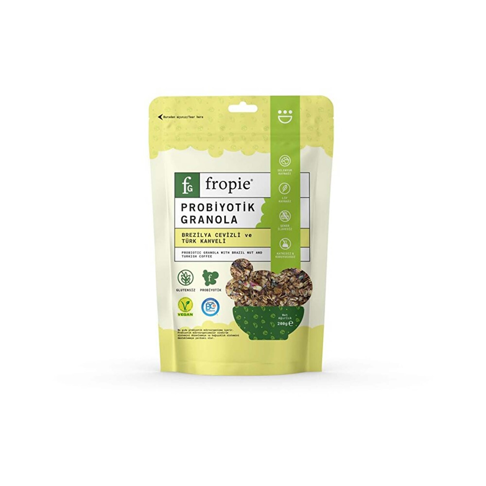 Fropie Brezilya Cevzili &Türk Kahveli Probiyotik Granola 200 g Kahvaltılık Gevrek Fiyatı
