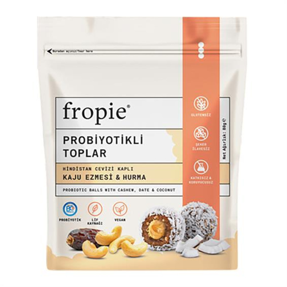 Fropie Kaju Ezmesi Hurma Probiyotikli Toplar 80 gr Granola ve Bar Fiyatı