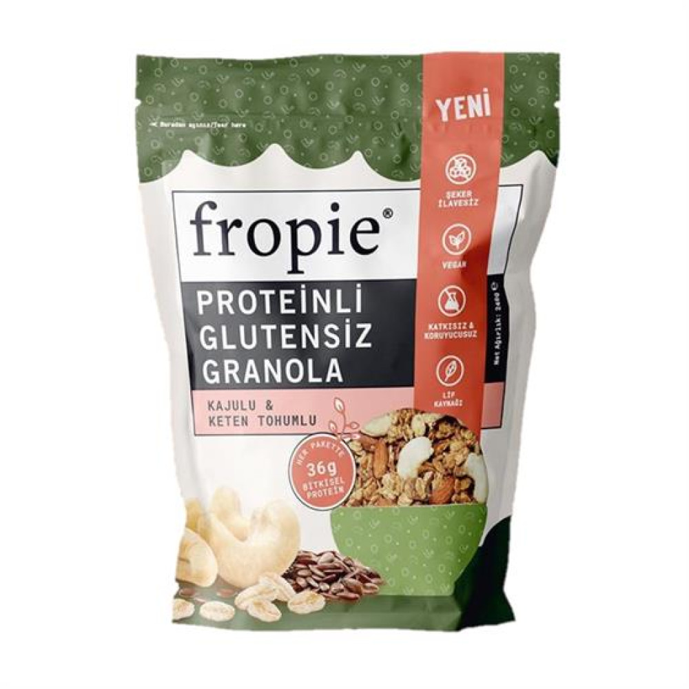 Fropie Kaju&Keten Tohumlu Proteinli Granola 240 gr Granola ve Bar Fiyatı