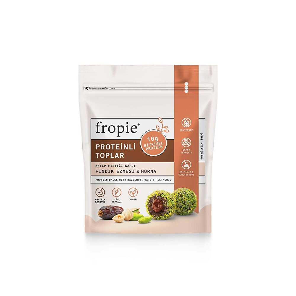 Fropie Proteinli Ve Fındık Ezmeli Hurma Topu 80 G Bisküvi ve Kek Fiyatı