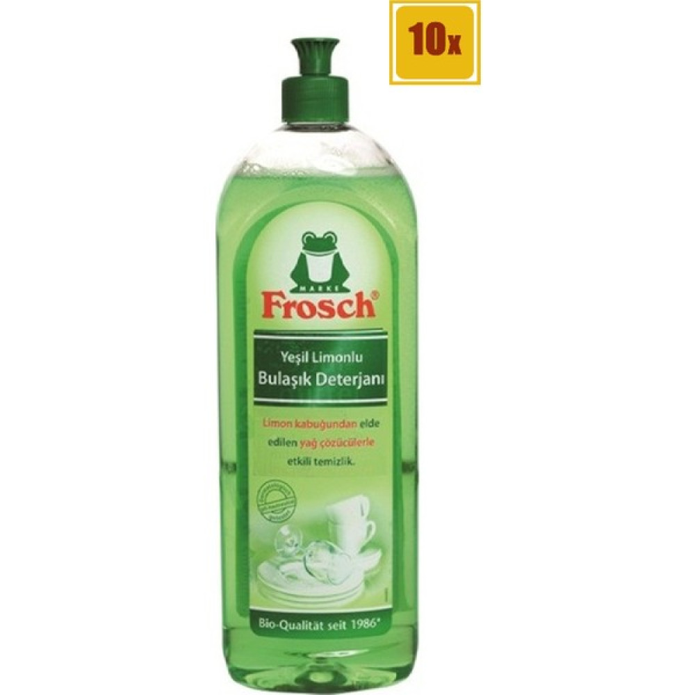 Frosch Bulaşık Deterjanı Yeşil Limonlu 750 ml (x10) Bulaşık Yıkama Fiyatı