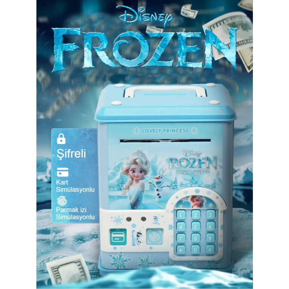 Frozen Prenses Elsa Elektronik Şifreli Kumbara Atm Görünümlü Elsa Kumbara Karlar Ülkesi Atm Kumbara Kumbara Fiyatı