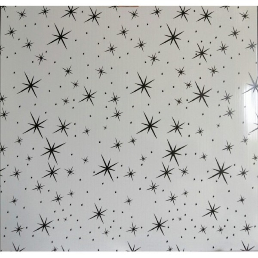 Frs 60X60 cm Pvc Asma Tavan Paneli Siyah Yıldız Desen 20'li 7,20 M2 Ofis Mobilya Aksesuarları Fiyatı