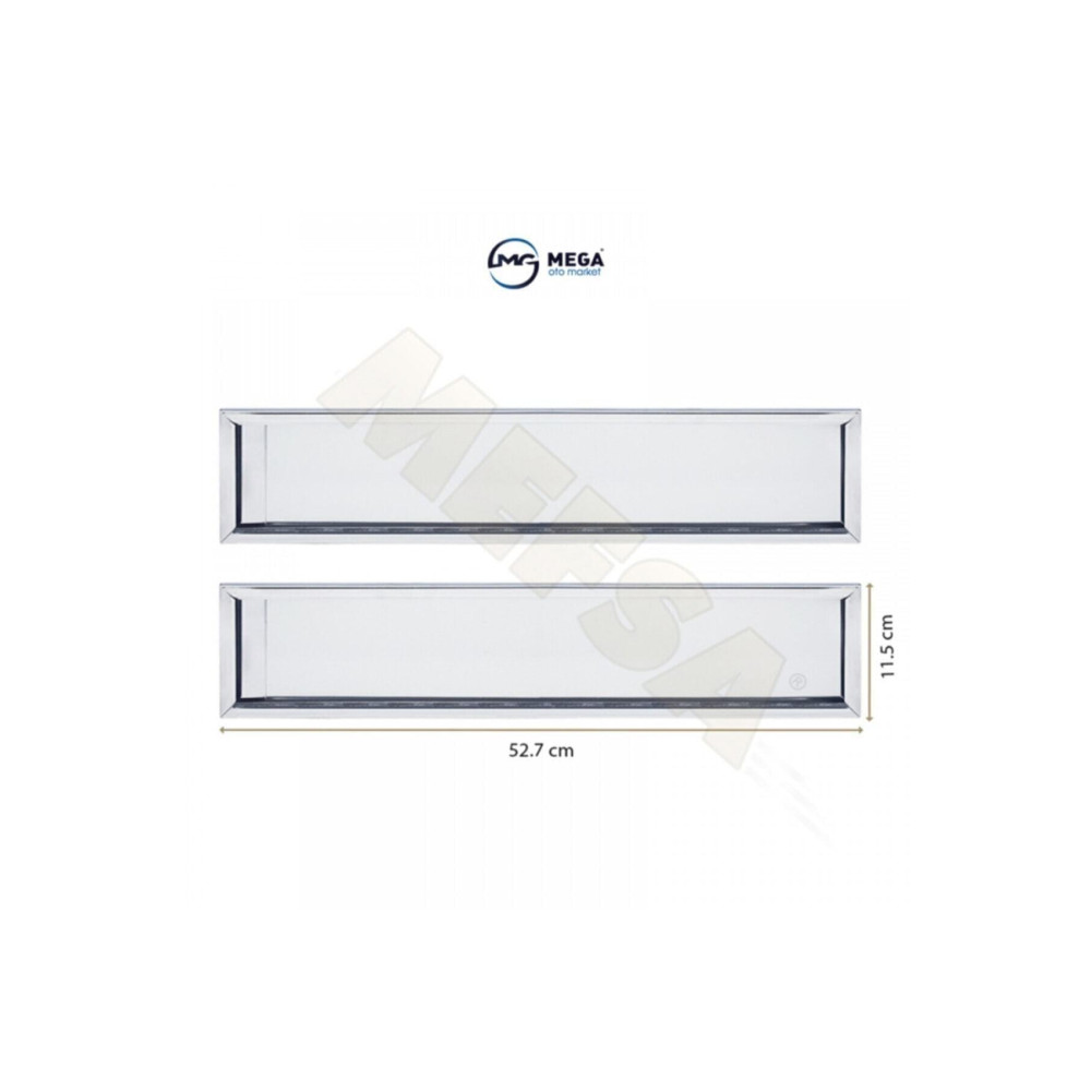 FRT Ottoman Paslanmaz Krom Metal Plakalık 52.7cm X 11.5cm 2 Adet Araba & Motorsiklet Aksesuarı Fiyatı
