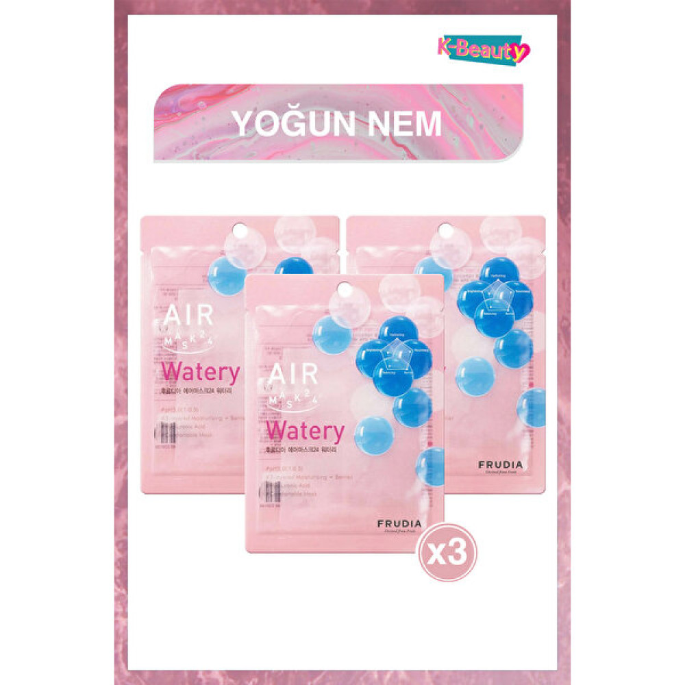 Frudia Air Watery 3 Katlı Nemlendirme Etkili Maske 25 ml x 3 Adet Maskeler Fiyatı