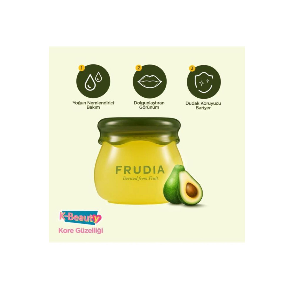 FRUDIA Avocado Cica Dudak Balmı 10 ml yoğun nemlendirme ve onarıcı Pinkrain Dudak Bakımı / Koruyucu Fiyatı
