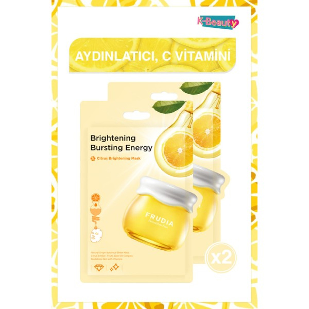 Frudia Citrus Aydınlatıcı Yüz Maskesi 2 Adet Maskeler Fiyatı