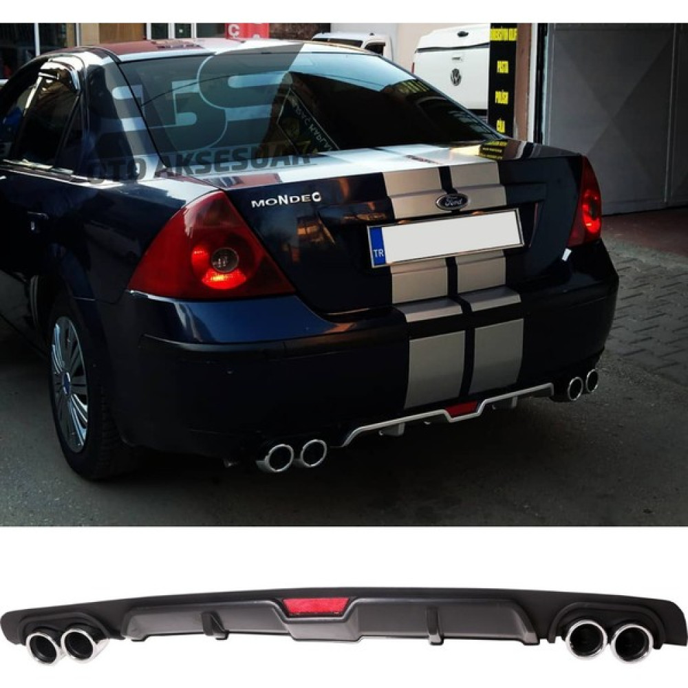 Fruens Ford Mondeo Mk3 Difüzör Arka Tampon Eki 4 Egzoz Çıkışlı Siyah Oto Boyaları Fiyatı