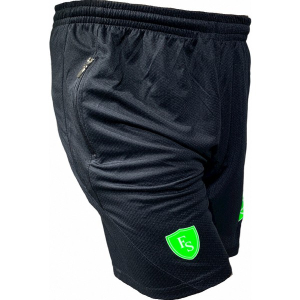 Fs Erkek Siyah Neon Yeşil Baskılı Astarsız Cepli Koşu Günlük Spor Antrenman Yürüyüş Fitness Şortu Şort & Kapri (Outdoor) Fiyatı