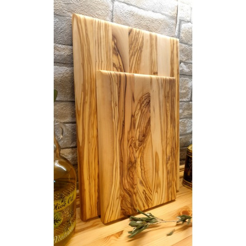 F&S Woodart 2 Li Set Zeytin Ağacı - Doğal Ahşap - Lüks - Kesme -Sunum - Et - Ekmek - Doğrama Tahtası Kesme Tahtaları / Kesim Tablaları Fiyatı