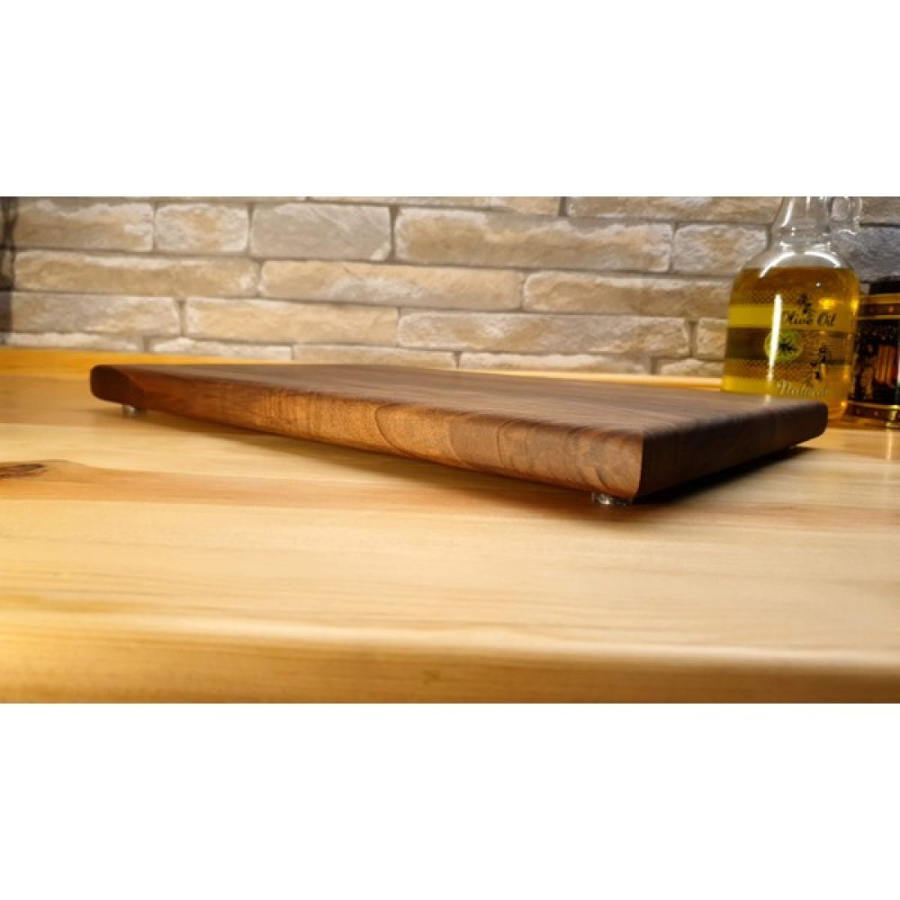 F&S Woodart Ceviz Ağacı - Doğal Ahşap - Lüks - Büyük Boy - Kesme -Sunum - Et - Ekmek - Doğrama Tahtası Kesme Tahtaları / Kesim Tablaları Fiyatı