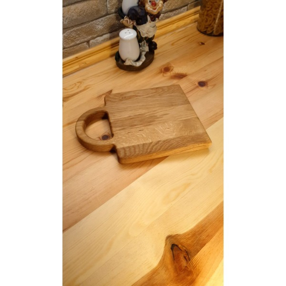 F&S WoodArt Meşe Ahşap Saplı Kesme Sunum Tahtası Kesme Tahtaları / Kesim Tablaları Fiyatı