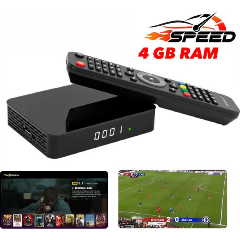 FS1PRO Teknoloji 4b Ram Iptv Uydu Alıcısı Vip - Çanaklı Çanaksız Tv Izleme Linux Işletim & High Speed Uydu Alıcıları Fiyatı