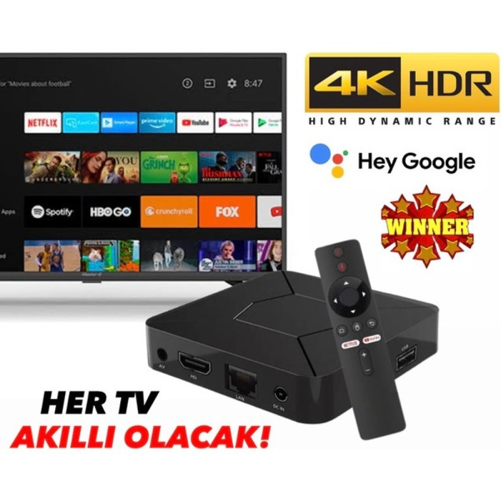 FS1PRO Teknoloji 4K Android Box 5g - Media Player & IpTV Box - Internet TV / Akıllı TV Kutusu ( ATV Rom ) Ev Sinema Receiverları Fiyatı