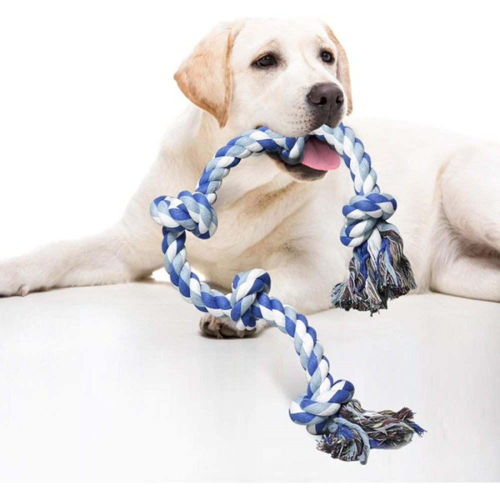 Fsfeng Agresif Çiğneme Makineleri Için Köpek Halat Oyuncakları, 3 Feet 5 Knot Yıkılmaz Pamuk Halat, Ekstra Büyük Cins Köpek Oyuncak, Büyük Köpek Di... Evcil Hayvan Ürünleri Fiyatı