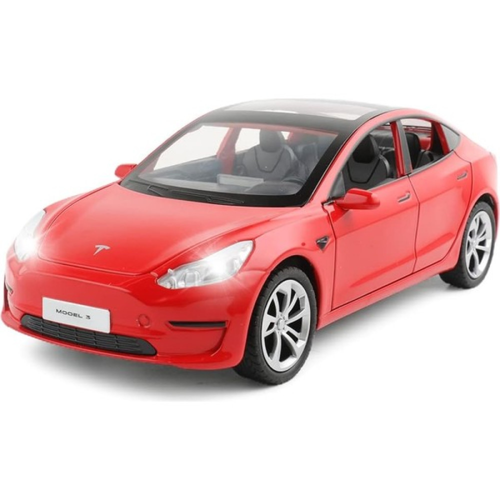Fsfyb 1/24 Döküm Model 3 Oyuncak Araba, Alaşım Döküm Sesli ve Işıklı Geri Çekilebilir Koleksiyon Araba Araçları, 6 Açık Kapı, Tesla Büyük Model 3 A... Oyun & Hobi Fiyatı