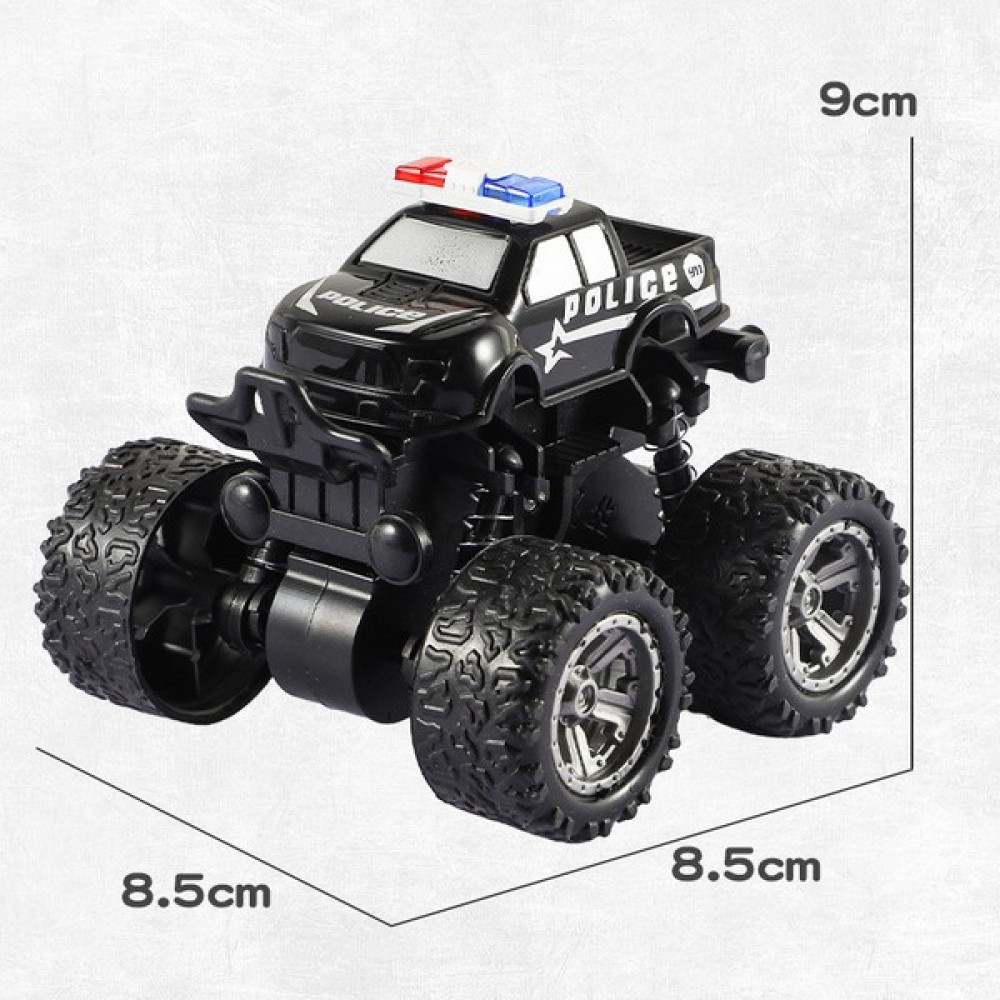 Fsfyb Ataletsel Dört Tekerlekten Çekişli Off-Road Motosiklet Polis Arabası Çocuklara Hediye Oyuncak Haddeleme Akrobasi Arabası Iki Yönlü Dönen Siya... Oyuncak Araç Fiyatı