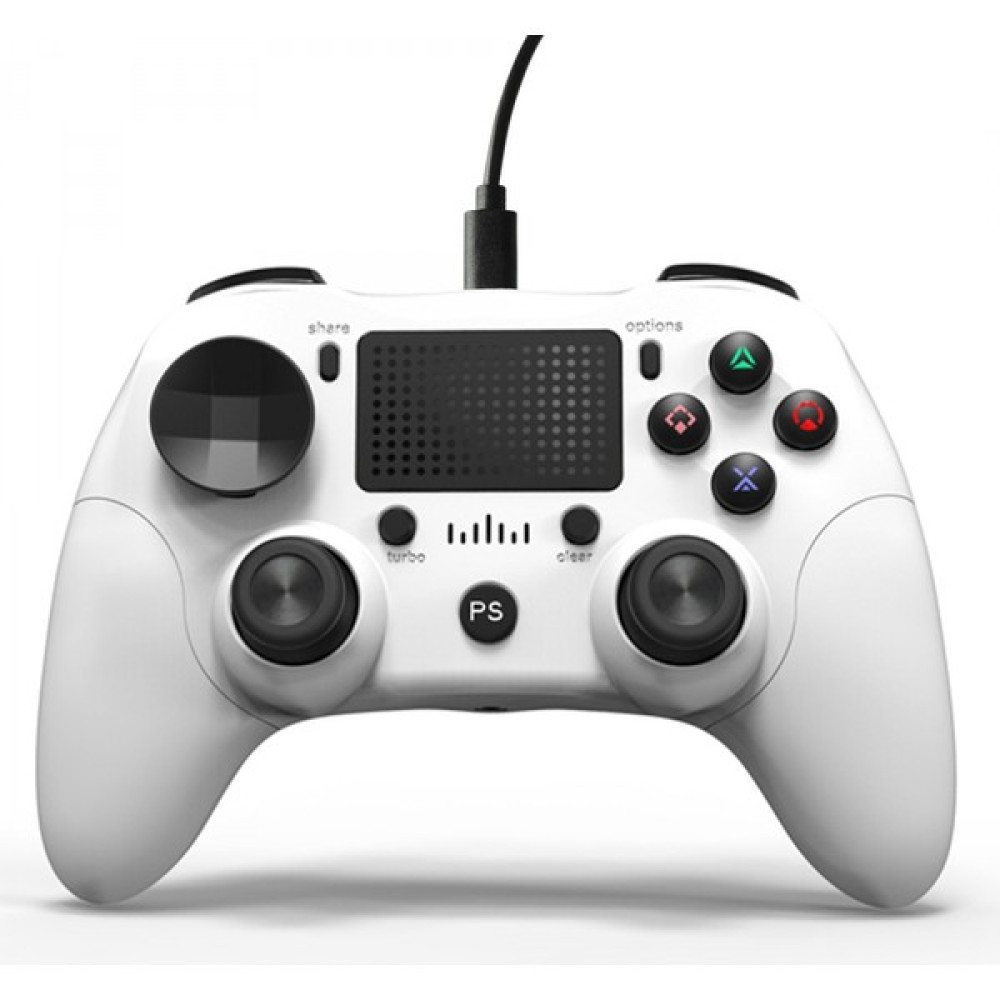 Fsfyb USB Kablolu Gamepad Oyun Denetleyicisi Dokunmatik Yüzeyli Ergonomik Oyun Kolu Çift Joystick Ayrılabilir USB Kablosu Beyaz (Yurt Dışından) Konsol Aksesuarları Fiyatı