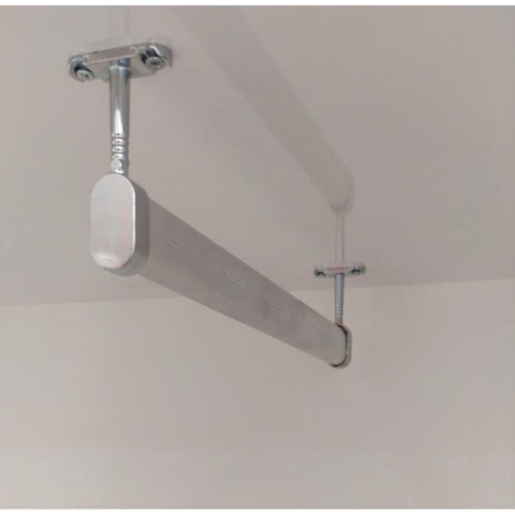 FSM Alüminyum Dolap Içi Oval Askı Borusu + 2 Adet Tavan Askı Aparatı + Vidaları - Krom - 40 CM Nalburiye & Hırdavat Fiyatı