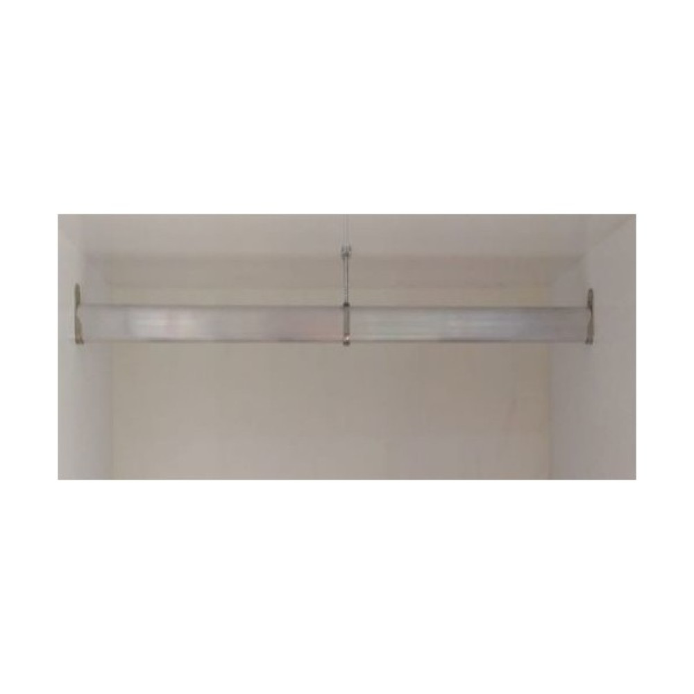FSM Oval 100CM Alüminyum Dolap Içi Elbise Askı Borusu + Aparatları + Vidaları - Gri Eşya Saklama / Düzenleme Fiyatı