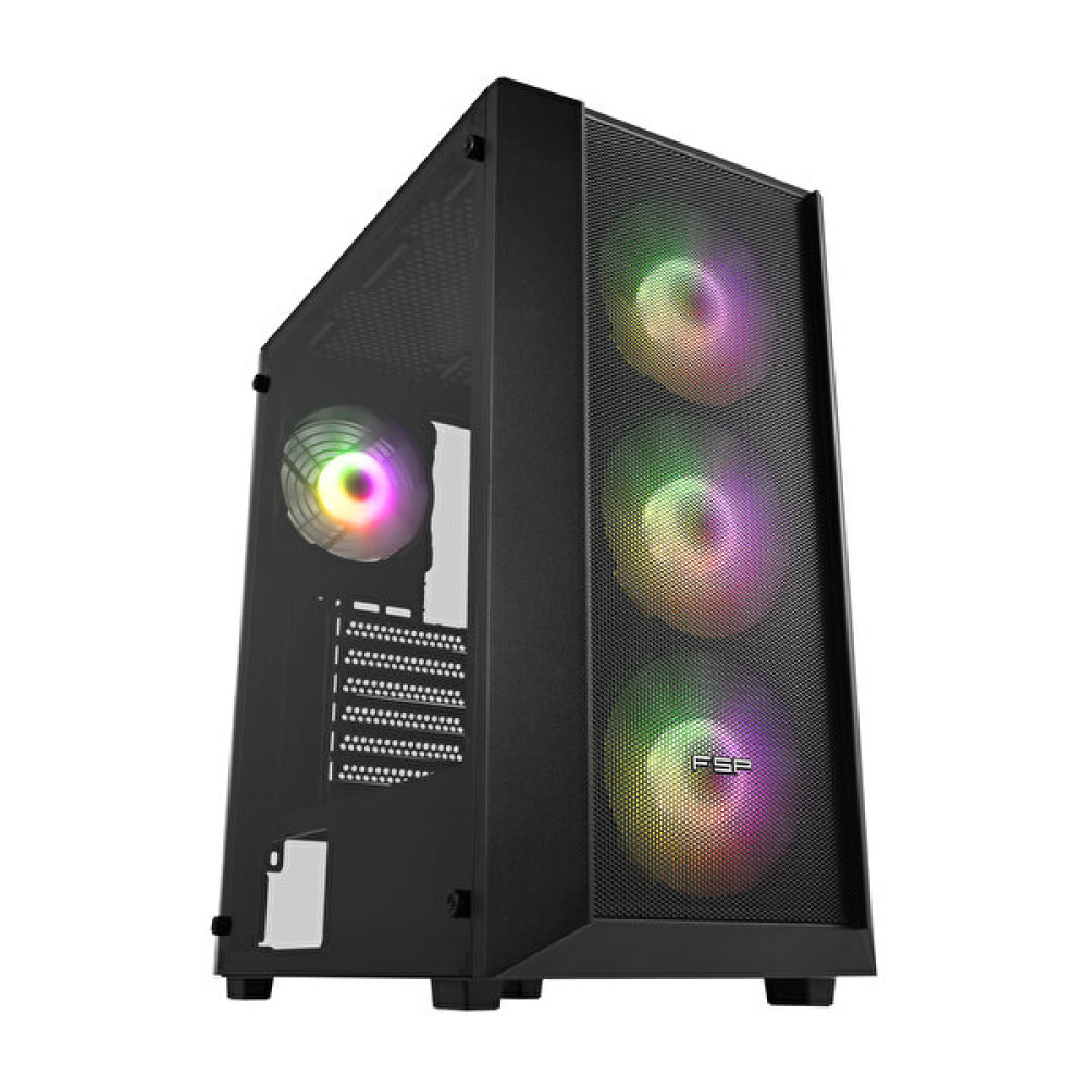Fsp Cmt218 650W 80+ 4x120MM Fixed RGB Fan Temperli Cam USB 3.0 Mesh ATX Mid-Tower Gaming Kasa Masaüstü Bilgisayar Fiyatı