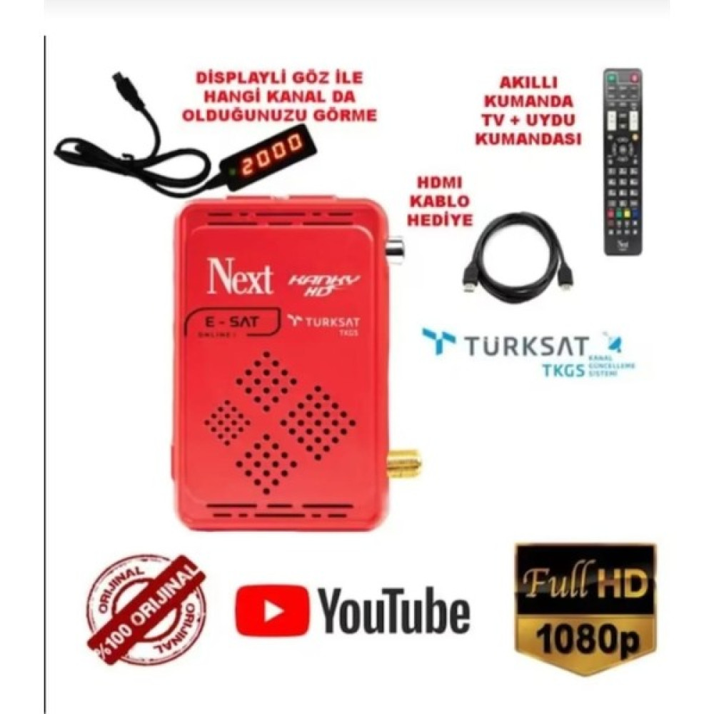 FTS Next Kanky Uydu Alıcısı Yeni Model ( Orjinal) Uydu Alıcıları Fiyatı