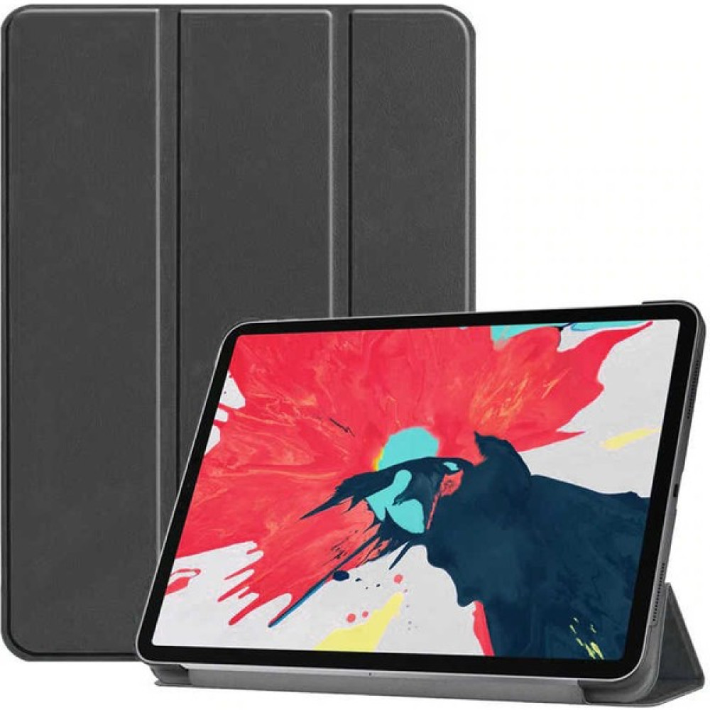 Fuchsia Apple iPad Air 10.9 2022 (5.nesil) Uyumlu Kılıf Smart Cover Standlı Akıllı 1-1 Tablet Kılıfı - Siyah Tablet Kılıfı Fiyatı