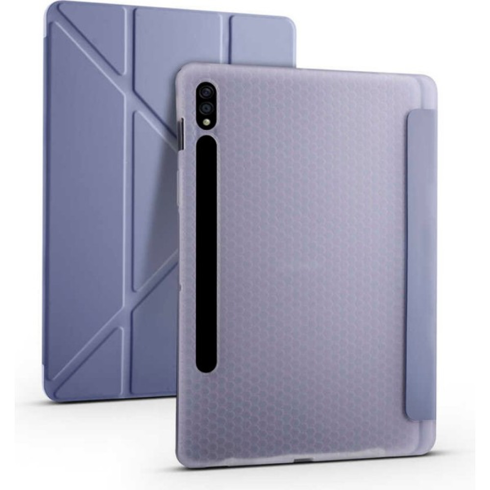 Fuchsia Galaxy Tab S9 Fe 10.9 Inç Uyumlu Kalem Bölmeli Tablet Kılıf SM-X510NLGATUR-SM-X510NLIATUR-SM-X510NZAATUR-SM-X510NZSATUR - Mor Tablet Kılıfı Fiyatı