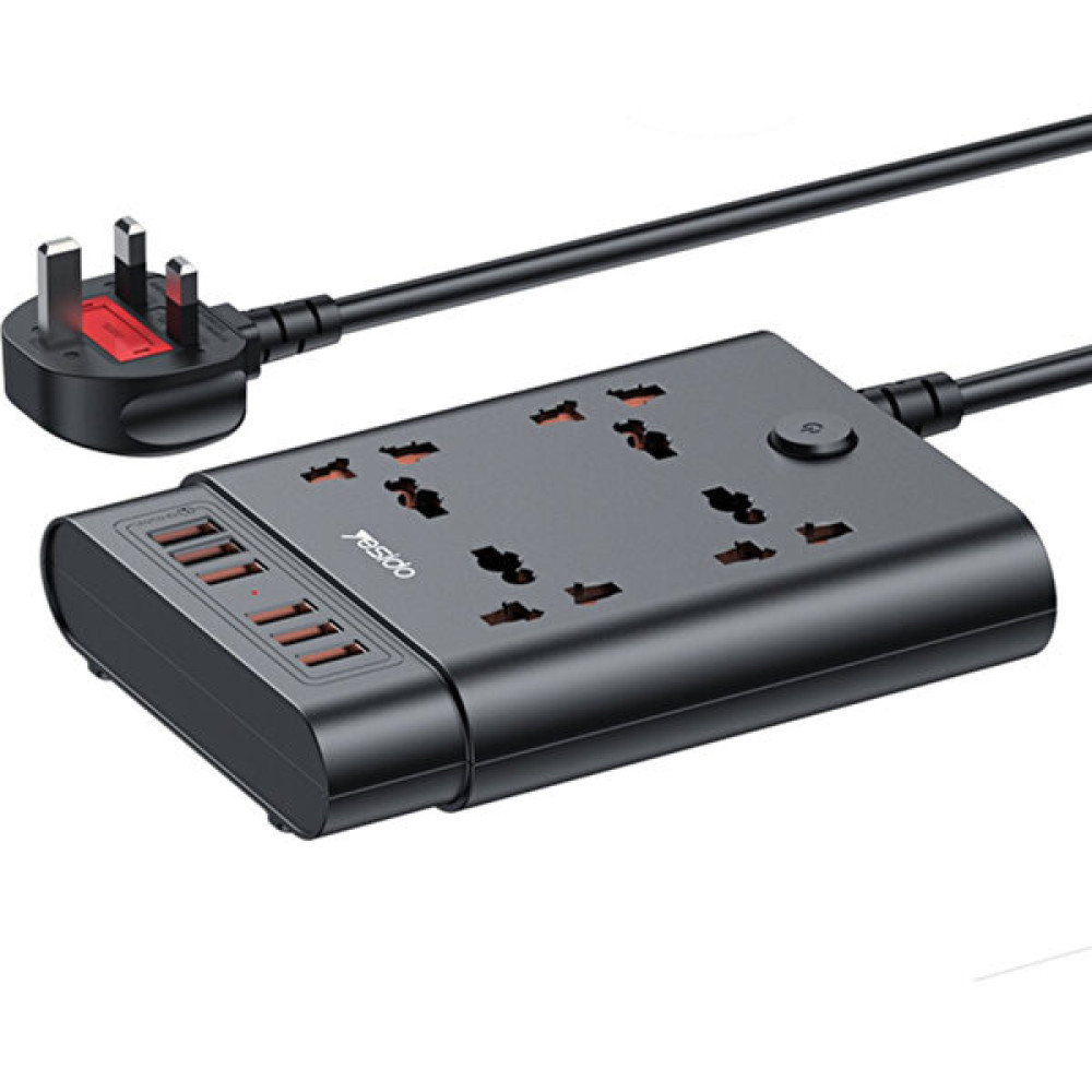 Fuchsia MC08 10IN1 6 Adet USB ve 4 Adet Fuchsia Priz Dönüştürücü 1.8m Cep Telefonu Şarj Cihazı Fiyatı