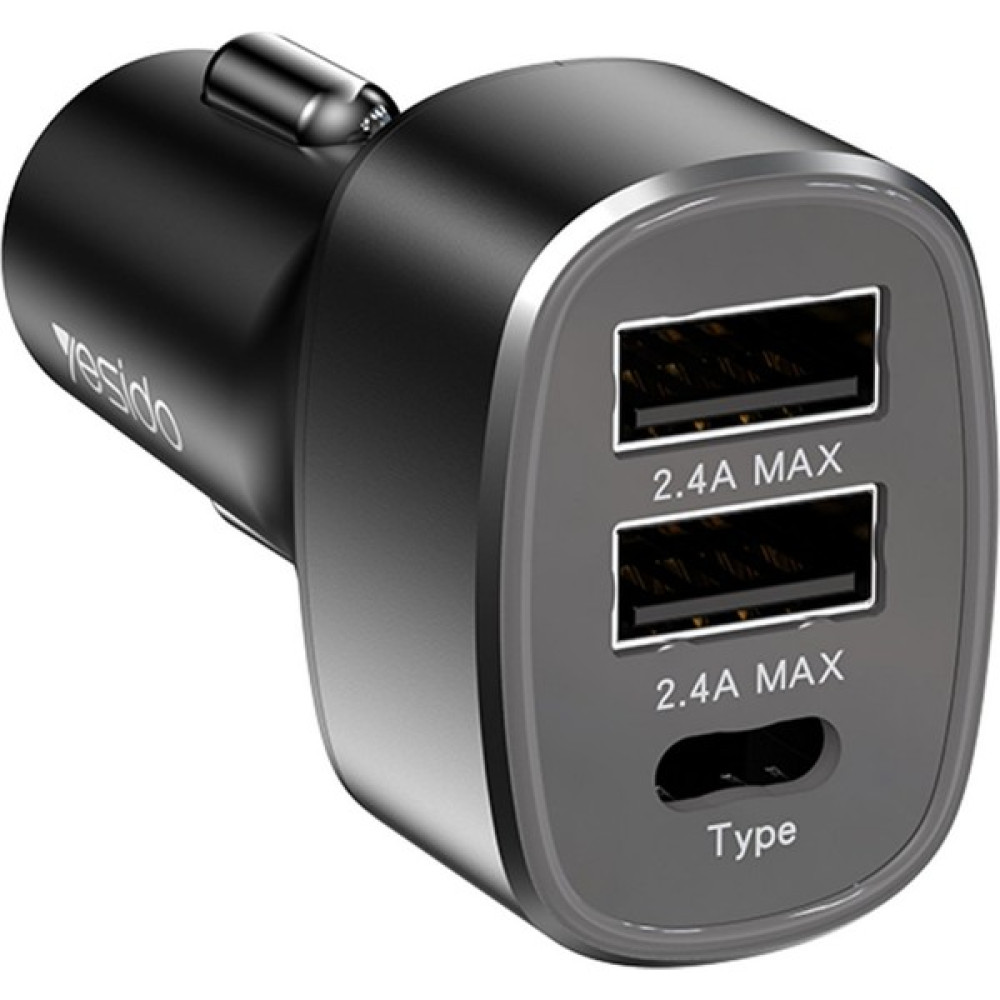 Fuchsia Y47 25W Pd Type-C ve 2 Adet 12W Fuchsia USB Araç Içi Çakmaklık Şarjı Cep Telefonu Araç Kiti Fiyatı