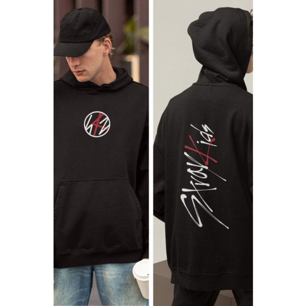 Fuddy Moda Stray Kids Sırt Baskılı Kapüşonlu Sweatshirt, Unisex Oversize Stray Kids Yazılı Hoodie Bayan Sweatshirt Fiyatı