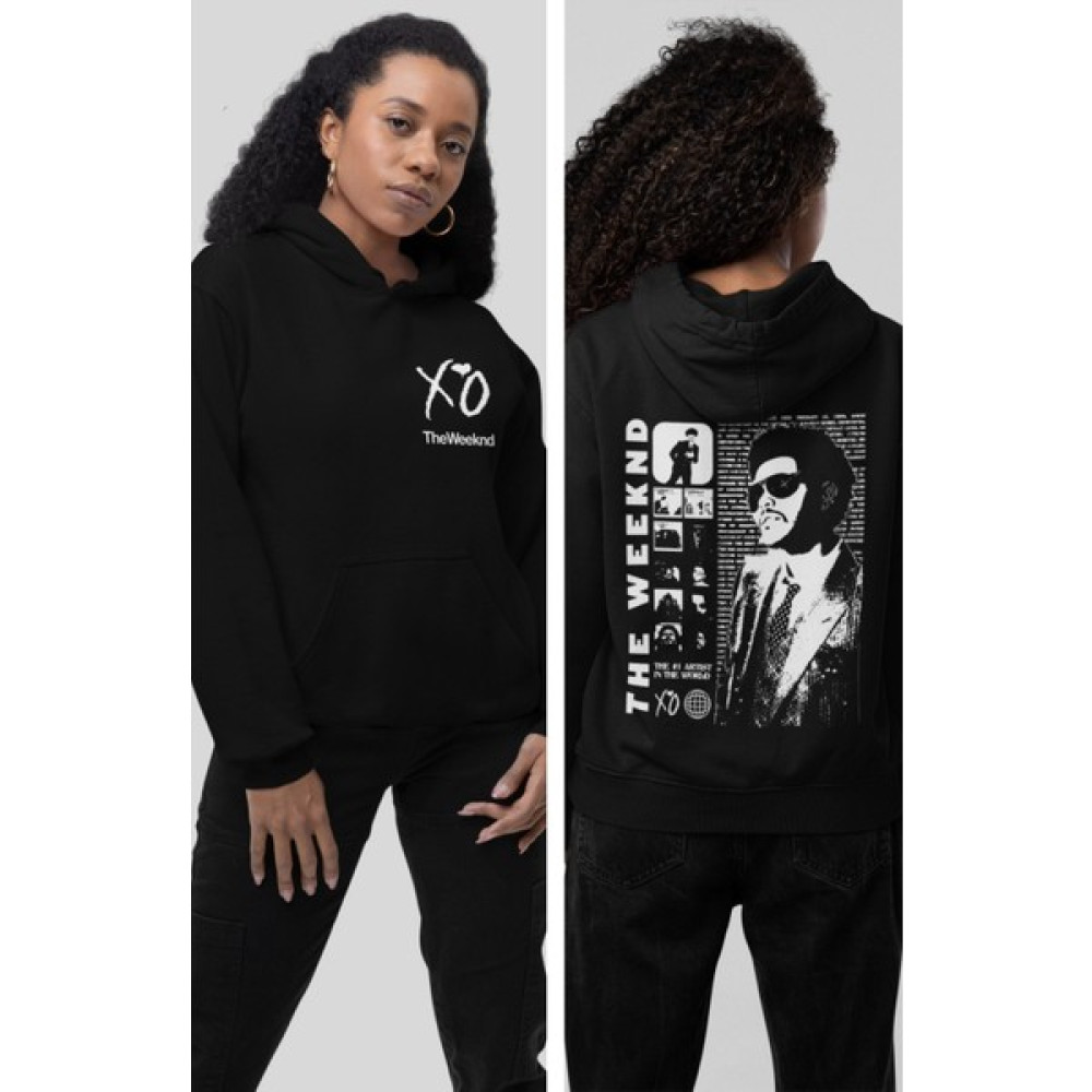 Fuddy Moda The Weeknd Logolu Sırt Baskılı Kapüşonlu Sweatshirt, Unisex Oversize The Weeknd Baskılı Hoodie Erkek Sweatshirt Fiyatı