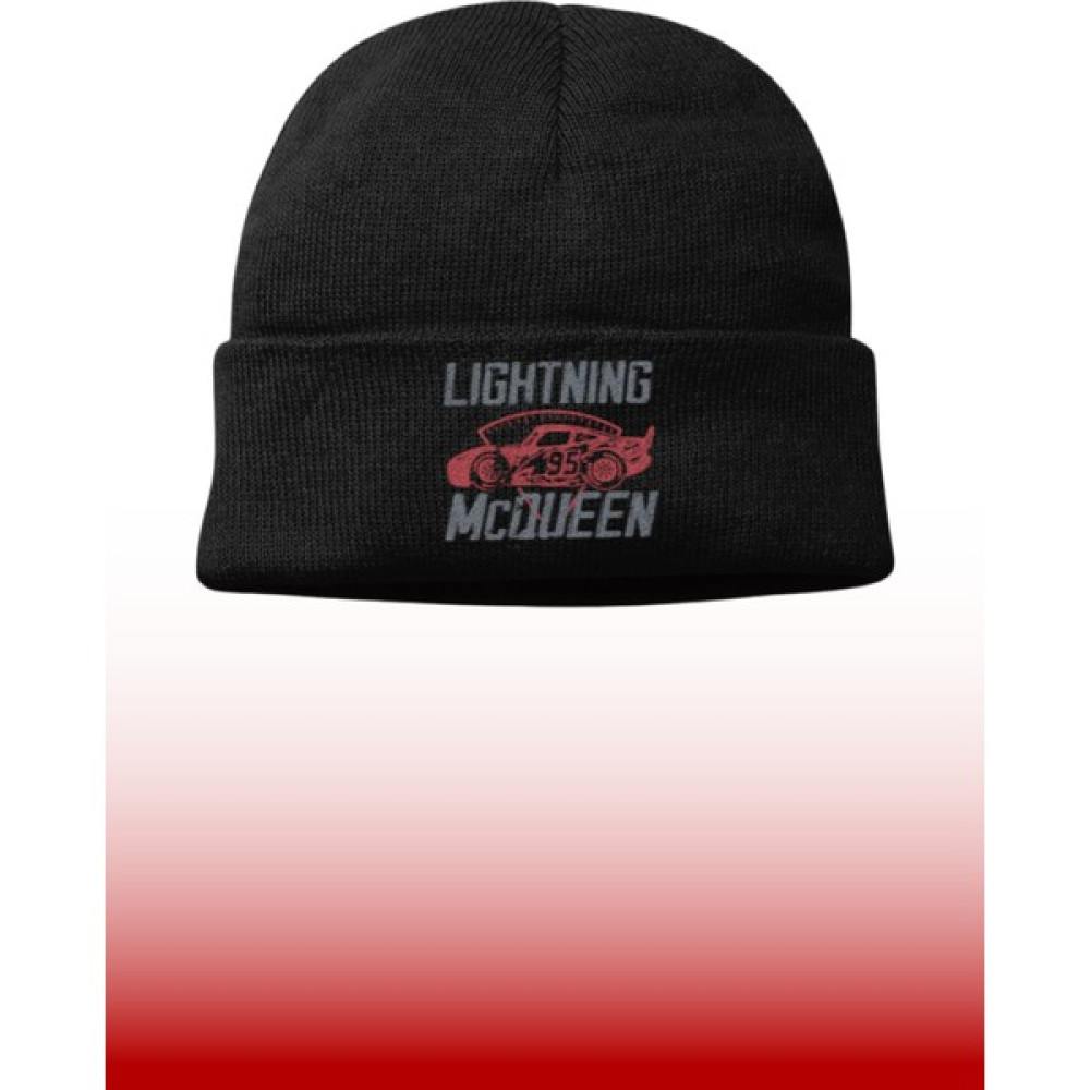 Fuddy Moda Unisex Şimşek Mcqueen Yazılı Katlamalı Bere, Lightning Mcqueen Baskılı Outdoor Kışlık Şapka Erkek Beresi Fiyatı