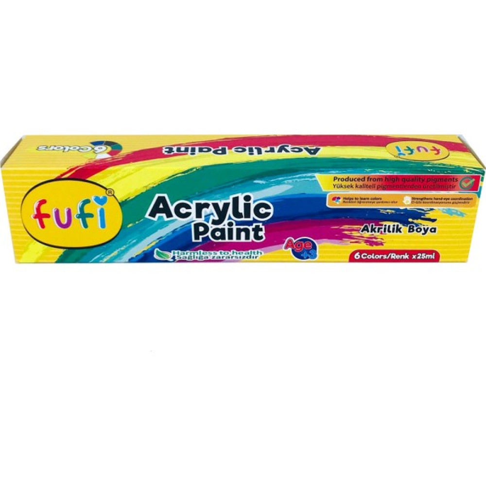 Fufi Akrilik Boya 6 x 25 ml Akrilik Boya Fiyatı