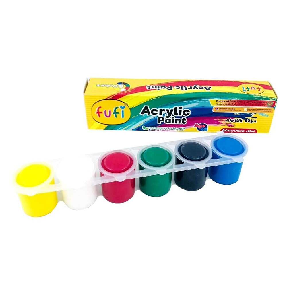 FUFİ AKRİLİK BOYA 6X25 ML Sanatsal Malzemeler Fiyatı